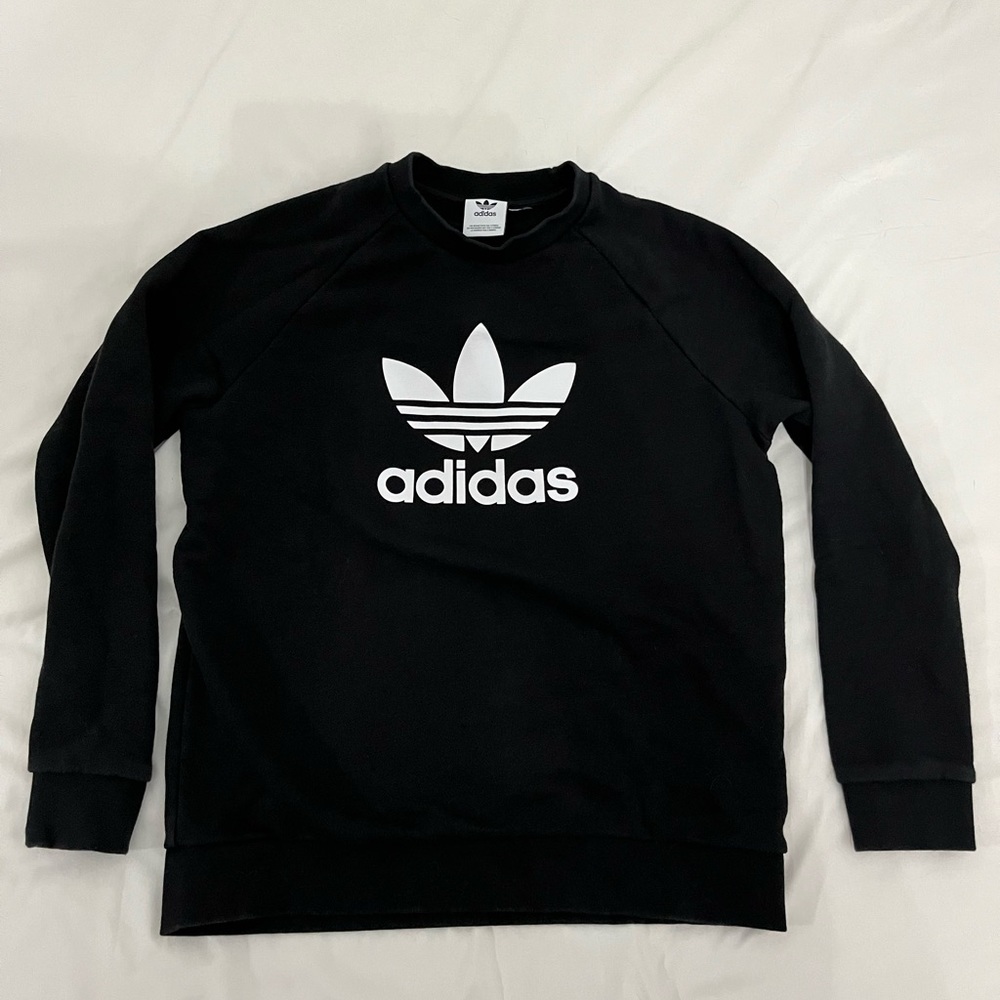 Adidas Crew Sweatshirt Black Medium